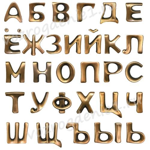 Буквы из бронзы MUNDIAL